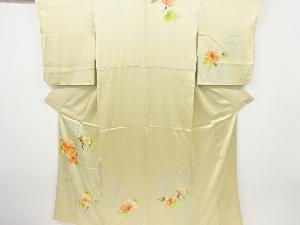 絞り流水に草花模様訪問着